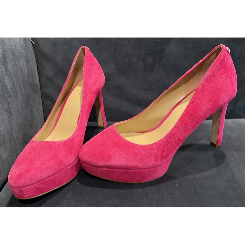 Michael Michael Kors Hot Pink Suede Stiletto Pumps size 9M Barbiecore, Y2K